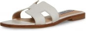 Steve Madden Hadyn Womens Slide - White Leather - 10