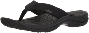 KEEN Mens KONA FLIP-M Flat Sandal - Black/Steel Grey - 9.5