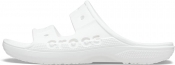Crocs Unisex Baya Two-Strap Slide Sandals - White - M10/W12