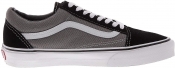 Vans Unisex Old Skool Classic Skate Shoes - Black/Pewter - 8