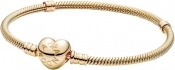 Pandora Moments Heart Clasp Snake Chain Bracelet