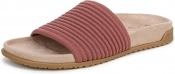 Vionic Womens Evie Knit Slide Sandal - Withered Rose Pink - 10