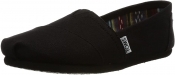 TOMS Womens Classic Core Alpargata Canvas Slip-On Flats Shoes - Black - 7