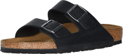 Birkenstock Unisex Arizona Leather Sandals - Black Oiled Leather - 42