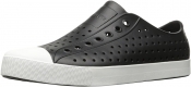 Native Jefferson Adult Shoes - Jiffy Black/Shell White