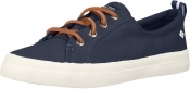 Sperry Womens Crest Vibe Linen Sneaker - Navy - Size 9