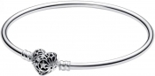 Pandora Moments Celestial Heart Clasp Bangle