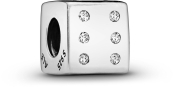 PANDORA Lucky Dice Clear CZ