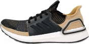 adidas Mens Ultraboost 19 Running Shoe - Black/Raw Sand/Grey - Size 11