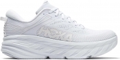 Hoka One Womens Bondi 8 Road Running Shoes - White - 6.5