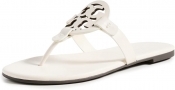 Tory Burch Womens Miller Soft Sandals - New Ivory/Off White - 6.5