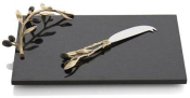 Michael Aram Olive Branch Gold Cheese Board & Knife - 175120