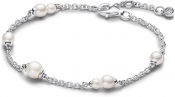 Pandora Treated Freshwater Cultured Pearl Station Chain Bracelet